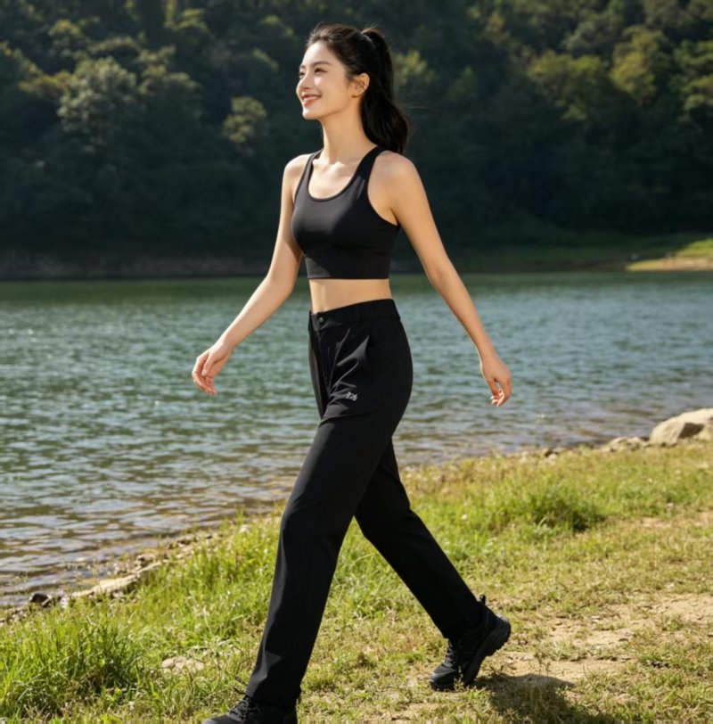 Black High-Waist Flared Pants