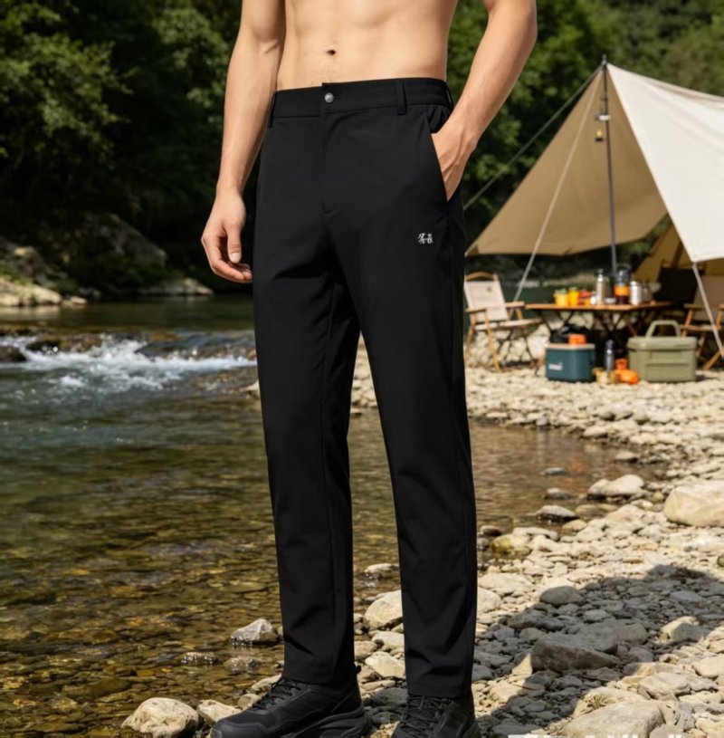 Black High-Waist Flared Pants view