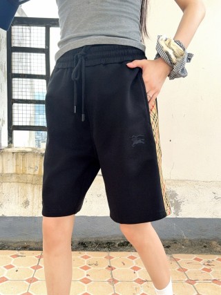 Burberry Black Equestrian Knight Shorts