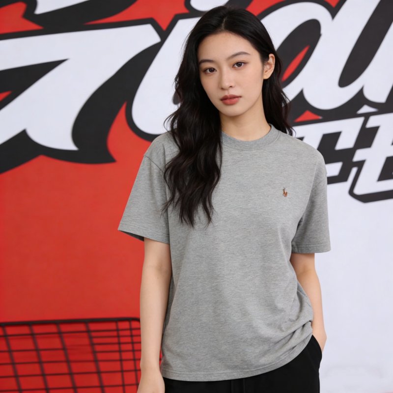 Polo Ralph Lauren Grey Classic Crew Neck T-Shirt view