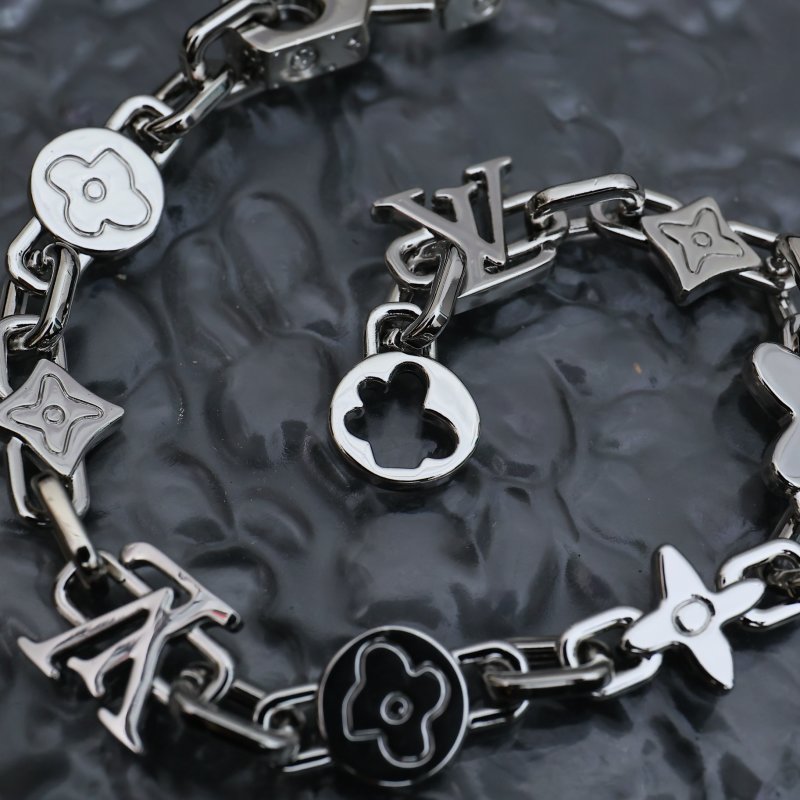 Louis Vuitton Monogram Craggy Silver Bracelet view