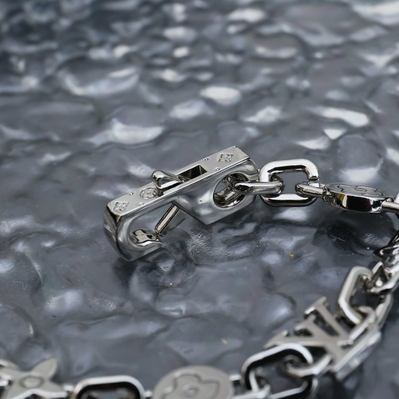 Louis Vuitton Monogram Craggy Silver Bracelet view