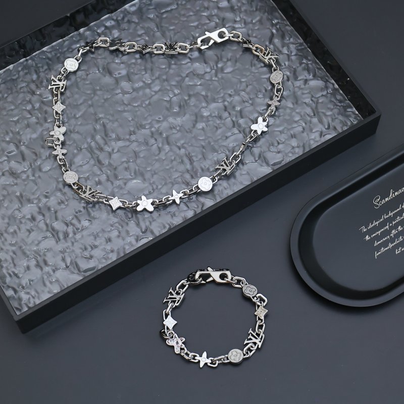 Louis Vuitton Monogram Craggy Silver Bracelet view