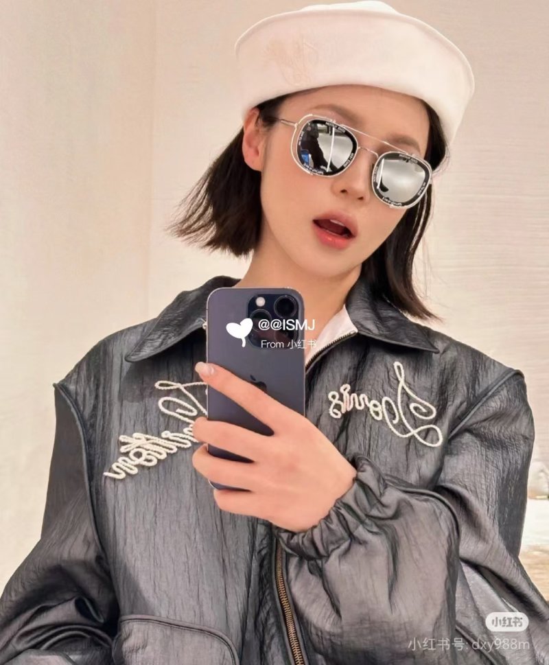 Black Nylon Windbreaker Jacket with Embroidered Logo