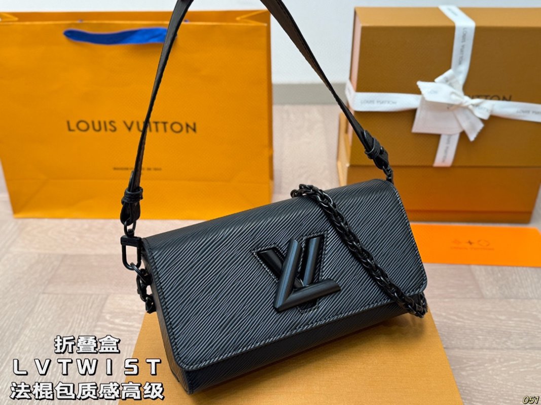 Louis Vuitton Twist Black EPI Leather Crossbody Bag view