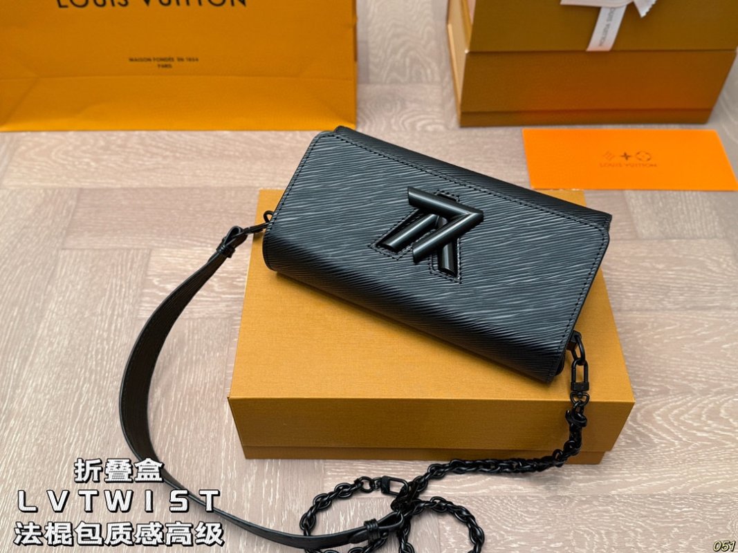 Louis Vuitton Twist Black EPI Leather Crossbody Bag view