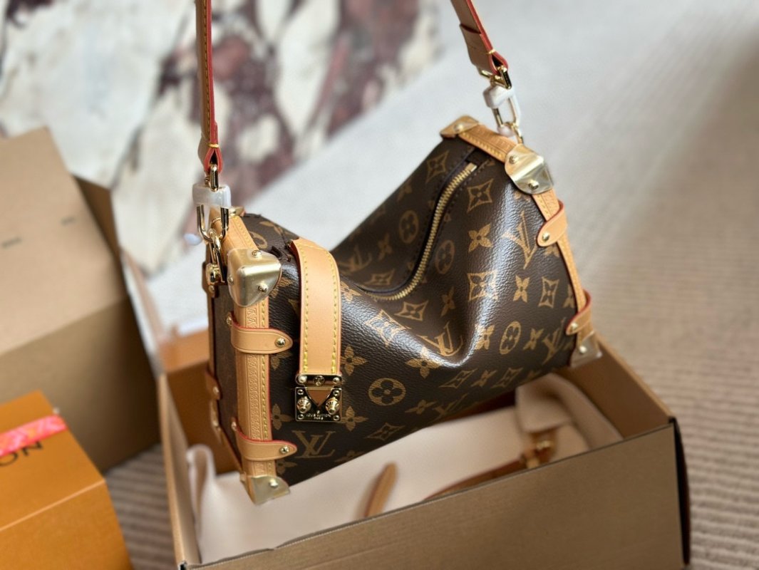 Louis Vuitton Trunk Monogram Canvas Shoulder Bag Brown view