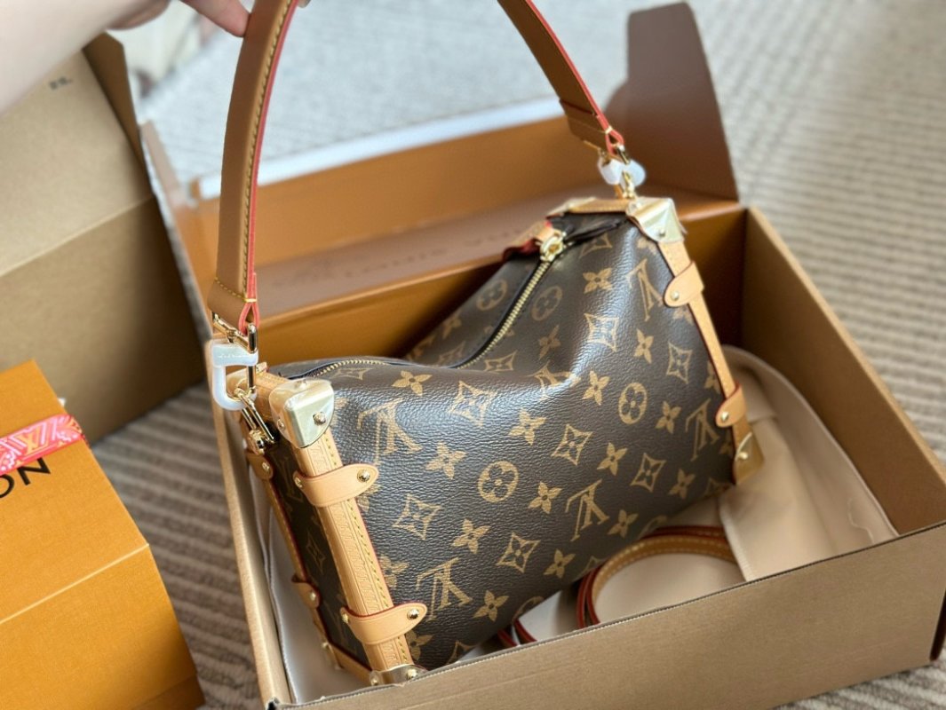 Louis Vuitton Trunk Monogram Canvas Shoulder Bag Brown view