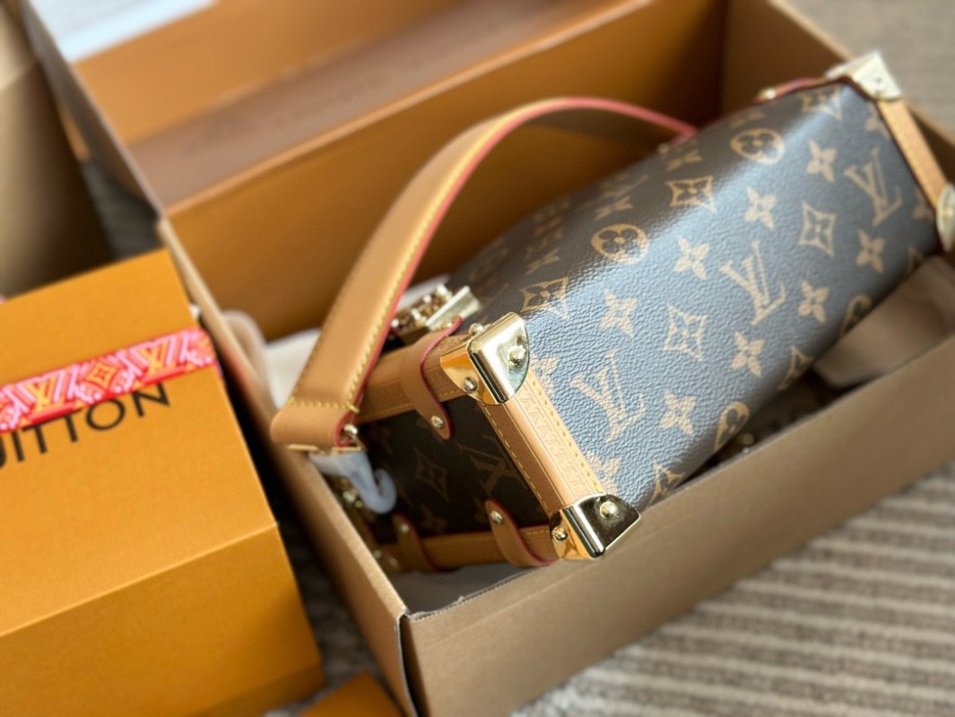Louis Vuitton Trunk Monogram Canvas Shoulder Bag Brown view