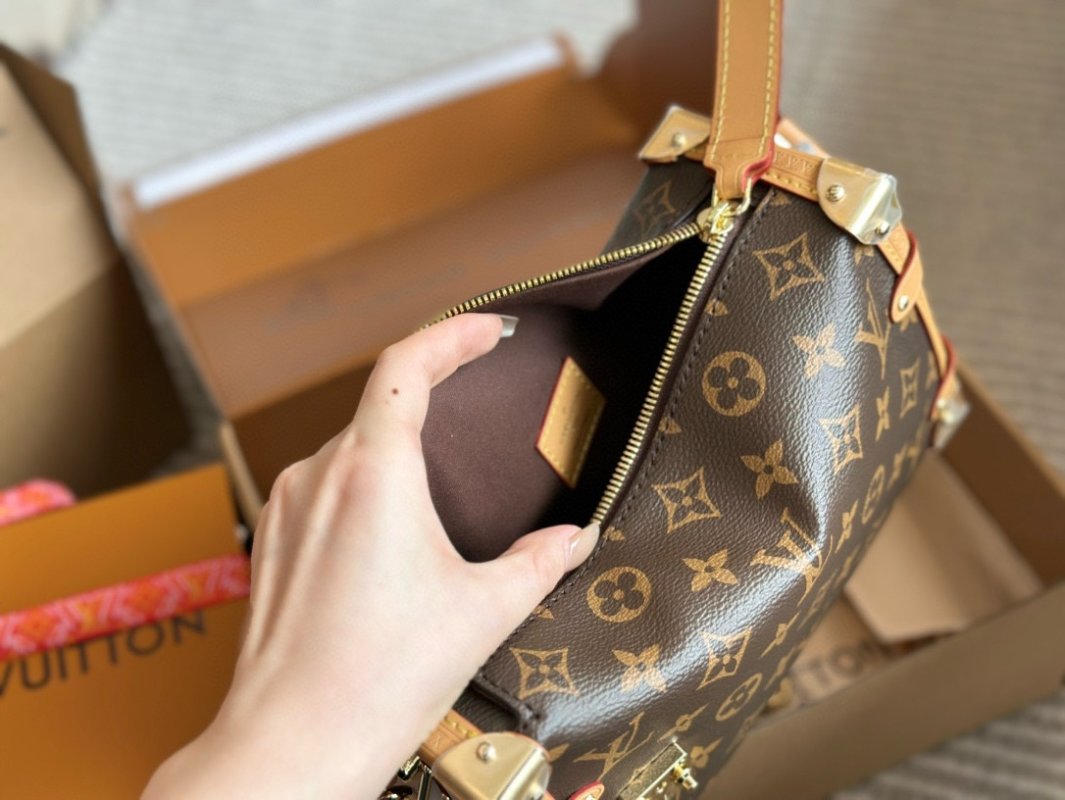 Louis Vuitton Trunk Monogram Canvas Shoulder Bag Brown view