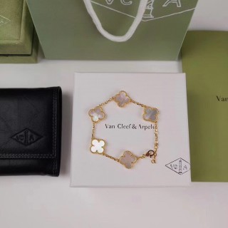 Van Cleef & Arpels Vintage Alhambra Gold Mother-of-Pearl Bracelet