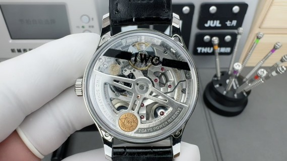 IWC Portugieser 7-Day Automatic Silver Dial Watch view 5