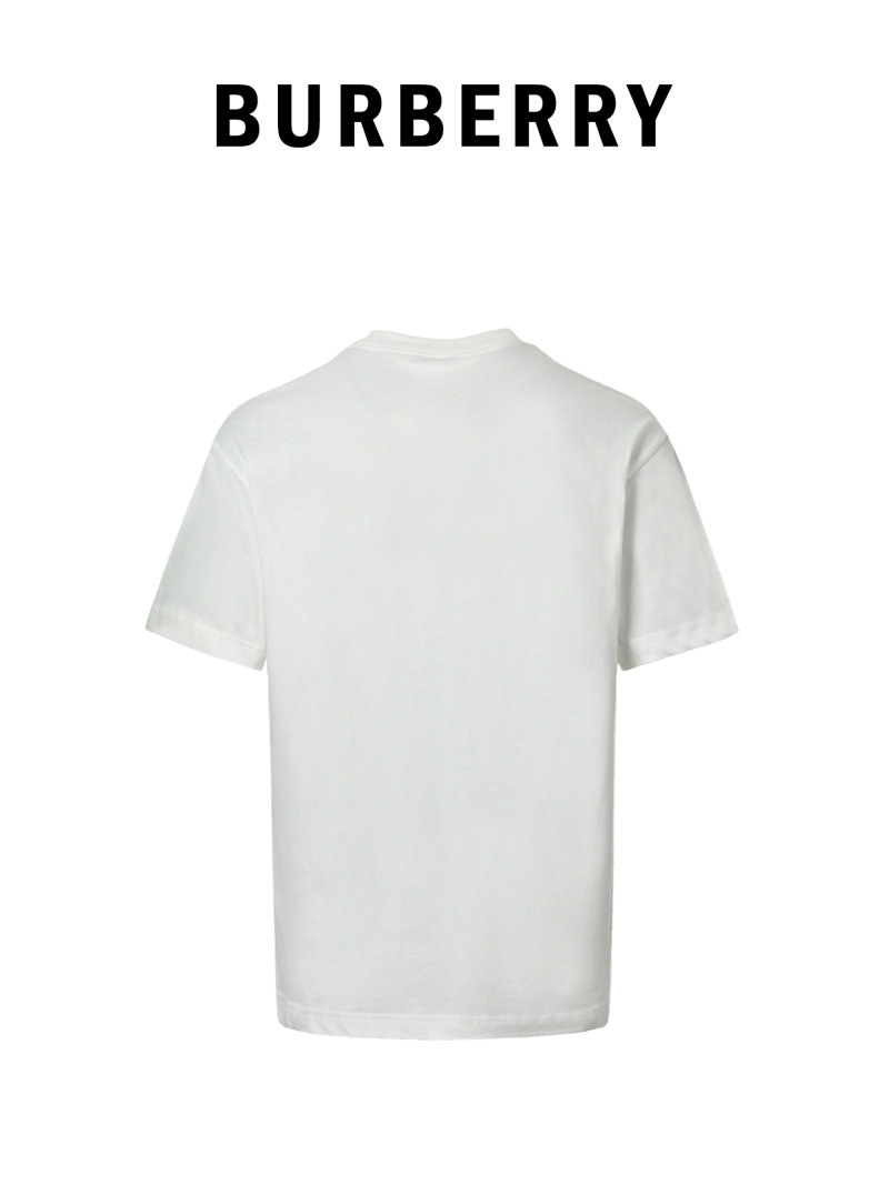 Burberry EKD Embroidered White T-Shirt view