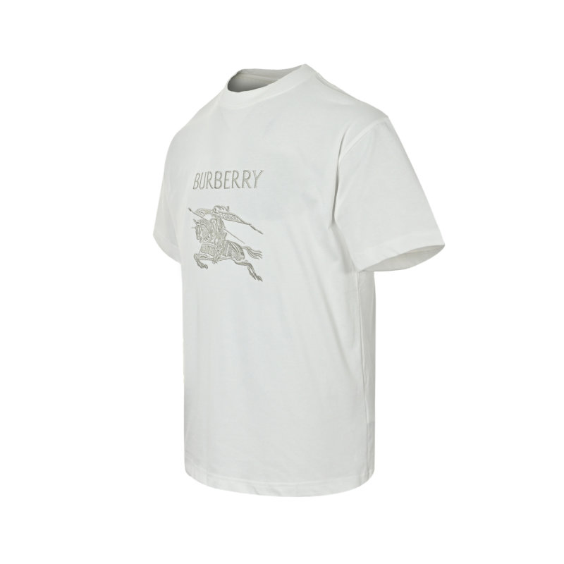 Burberry EKD Embroidered White T-Shirt view