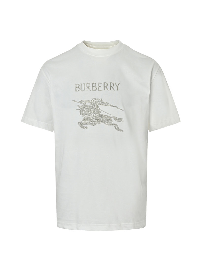 Burberry EKD Embroidered White T-Shirt view