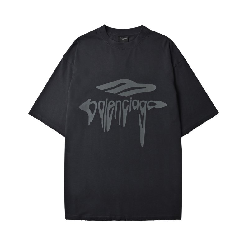 Black Oversized Graphic Short Sleeve T-Shirt view