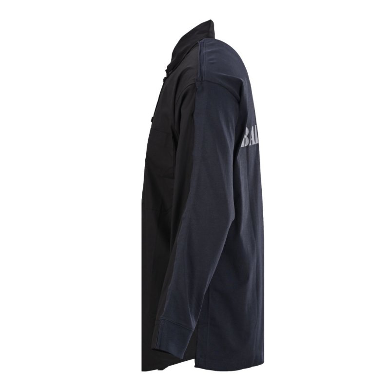 Balenciaga Black Logo Overshirt view