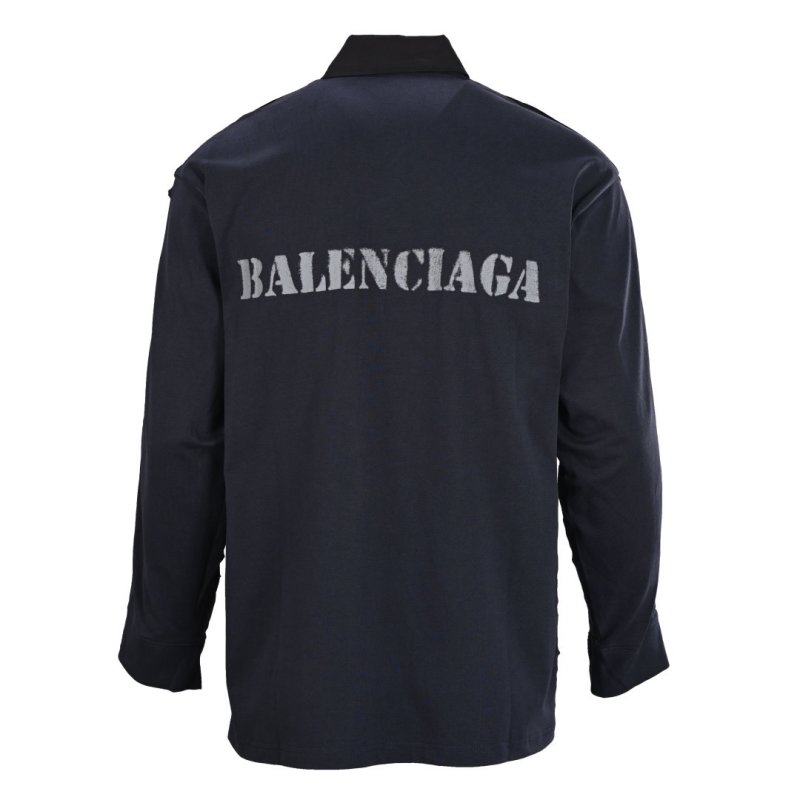 Balenciaga Black Logo Overshirt view
