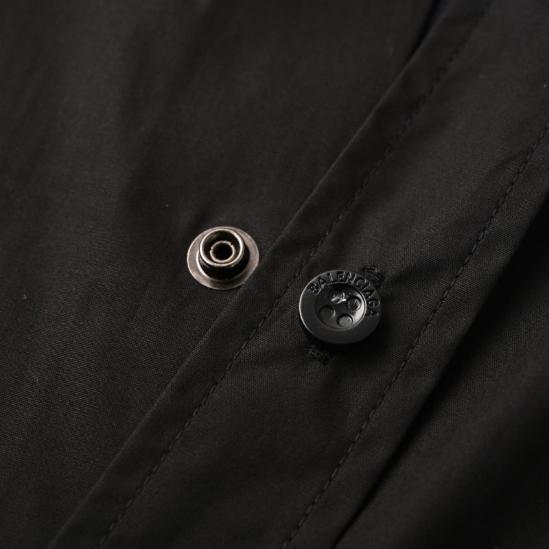 Balenciaga Black Logo Overshirt view