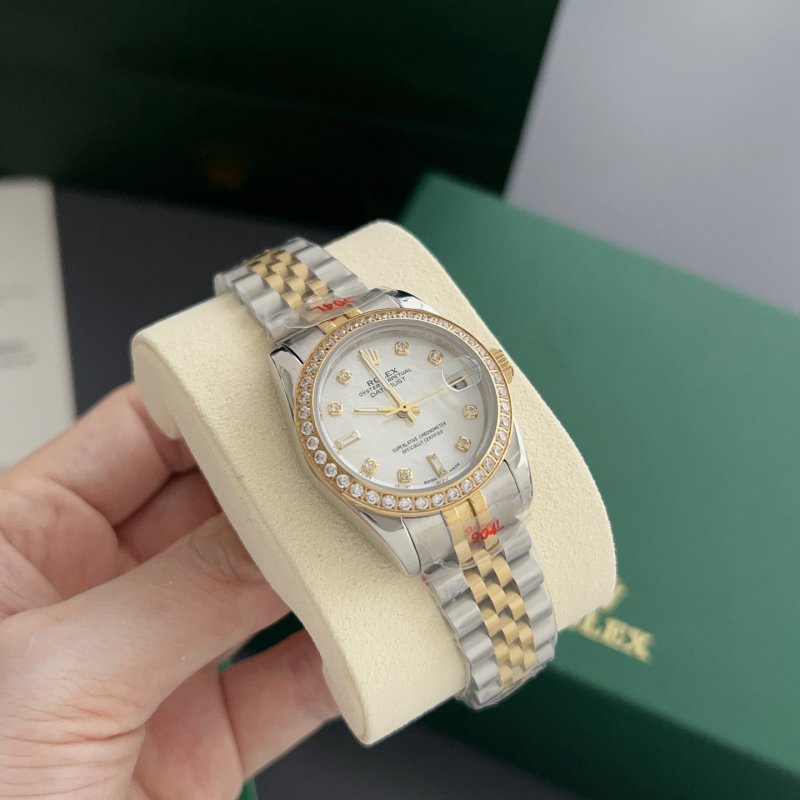 Rolex Datejust 31mm Two-Tone White Diamond Dial Watch view