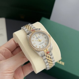 Rolex Datejust 31mm Two-Tone White Diamond Dial Watch view 3