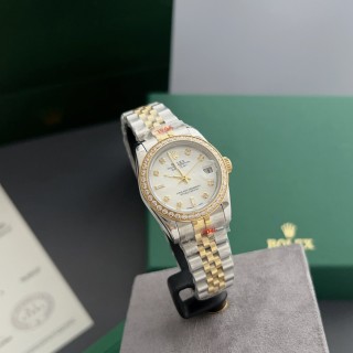 Rolex Datejust 31mm Two-Tone White Diamond Dial Watch view 4