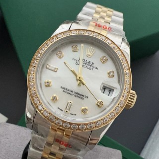 Rolex Datejust 31mm Two-Tone White Diamond Dial Watch view 6
