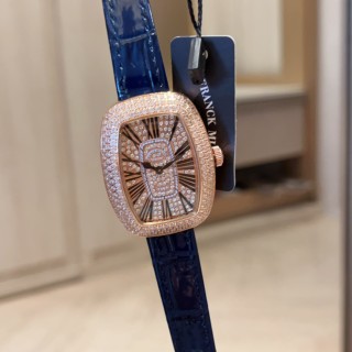 Franck Muller Ellipse Diamond-Set Rose Gold Watch view 3