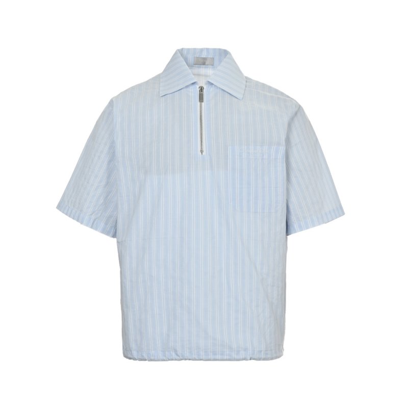 Light Blue Ribbed Sleeveless T-Shirt view