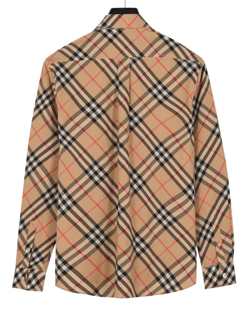 Burberry Check Long-Sleeve Button-Down Shirt Beige view