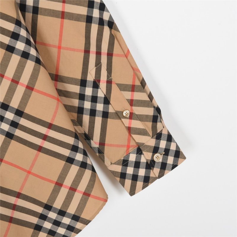 Burberry Check Long-Sleeve Button-Down Shirt Beige view