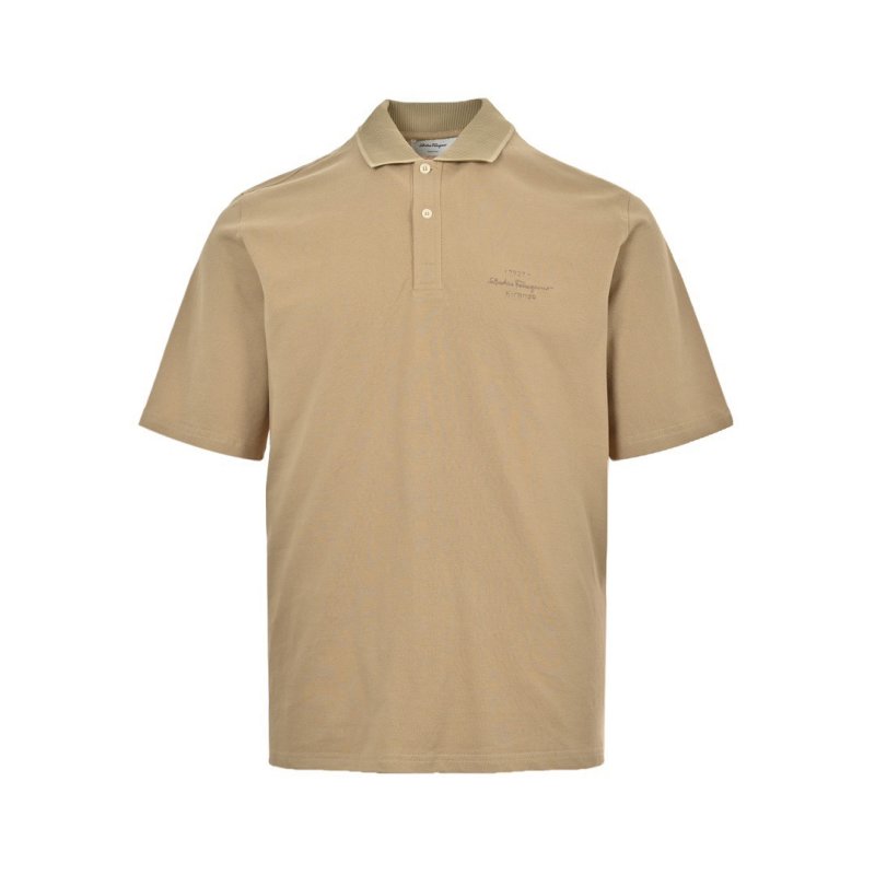Beige Classic Polo Shirt Women view