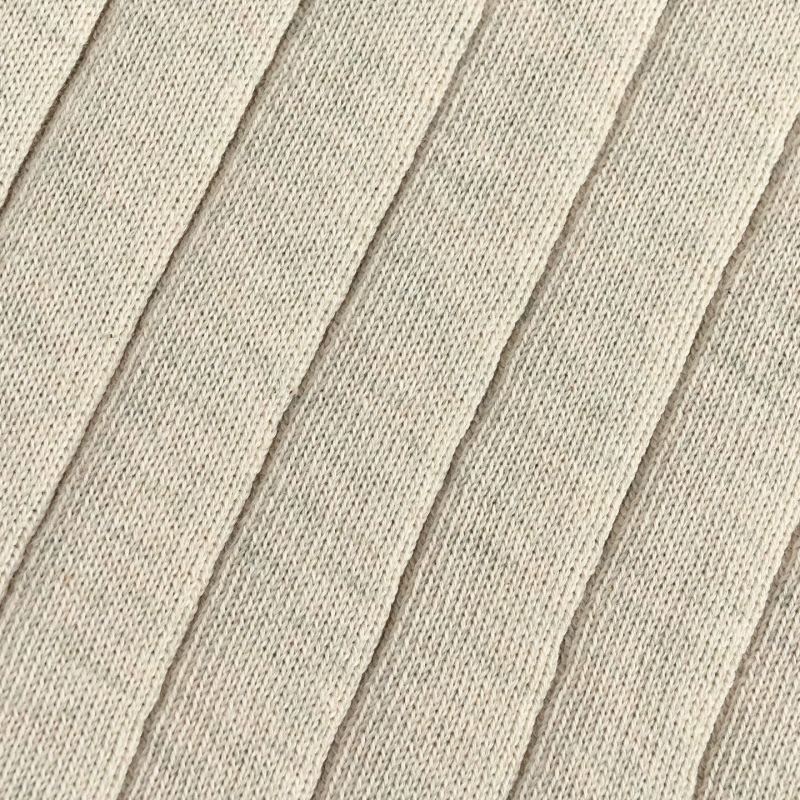 Cream Pinstripe Short Sleeve T-Shirt with Ribbed Trim view