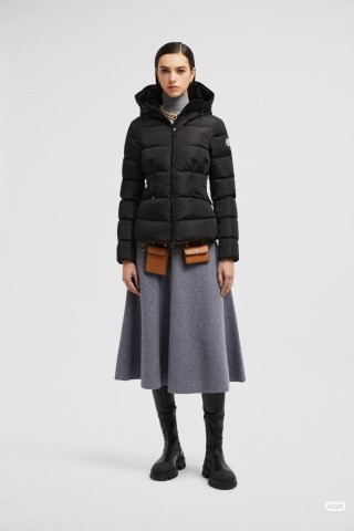 Moncler Black Quilted Down Puffer Jacket view 4