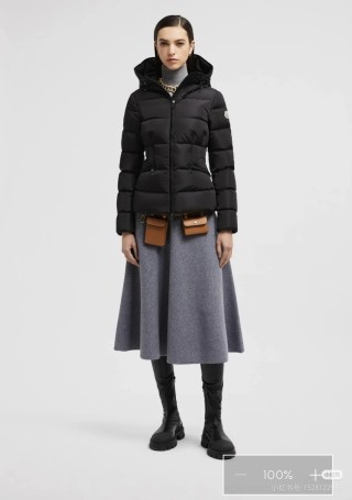 Moncler Black Quilted Down Puffer Jacket view 5