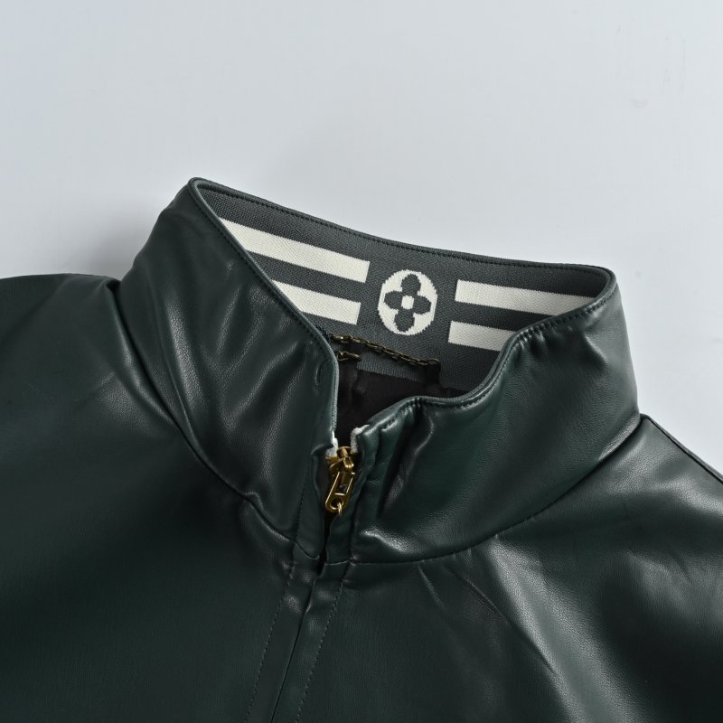 Black & Cream Color-Block Windbreaker Jacket view
