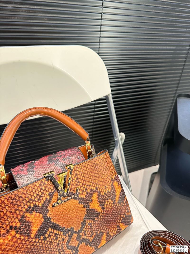 Louis Vuitton Capucines Python Orange Handbag 27cm view