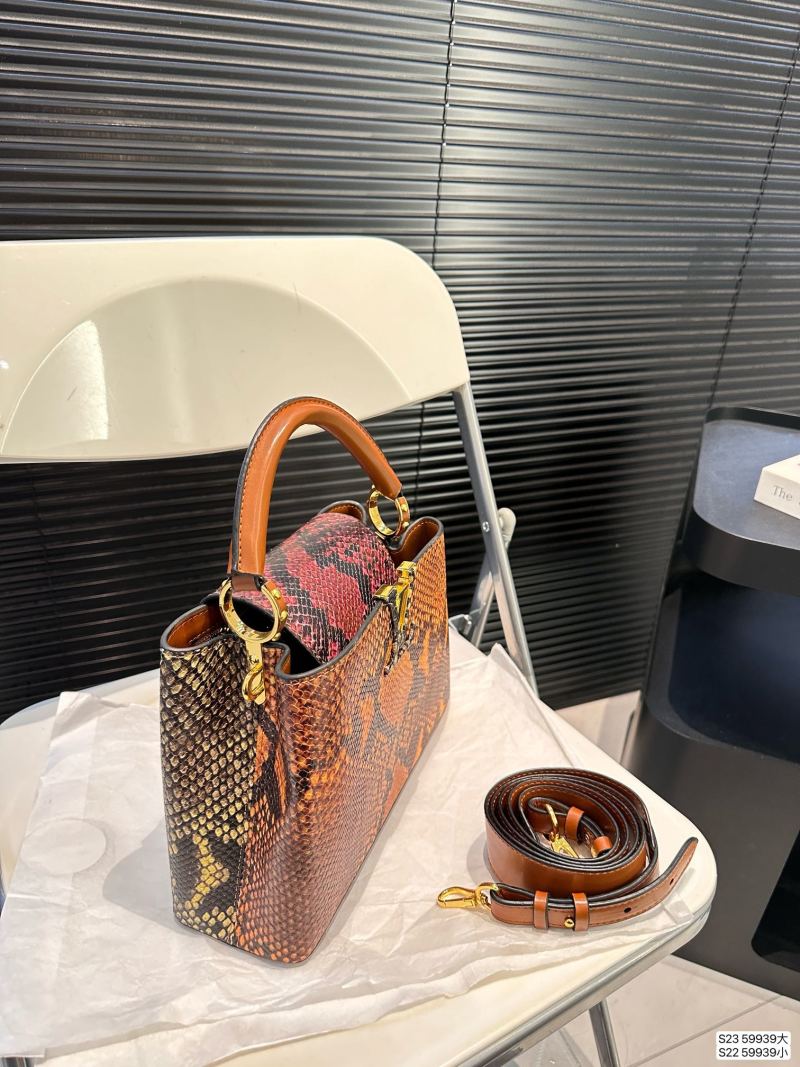 Louis Vuitton Capucines Python Orange Handbag 27cm view