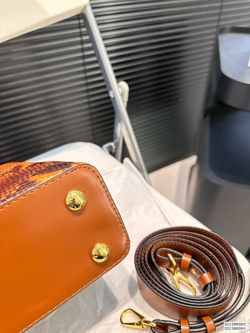 Louis Vuitton Capucines Python Orange Handbag 27cm view
