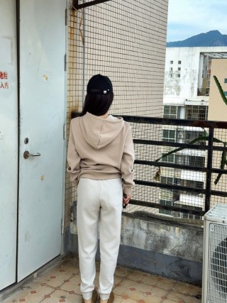 Fendi Cream Joggers with Logo Print view 4