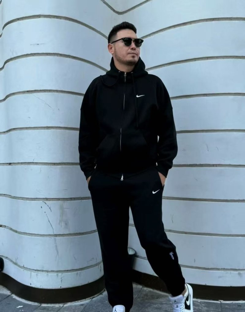 Nike Black Fleece Joggers
