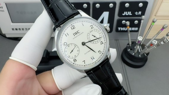 IWC Portugieser 7-Day Automatic Silver Dial Watch view 2