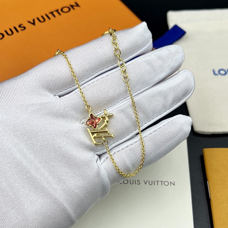 Louis Vuitton LV Monogram Flower Gold Chain Bracelet view