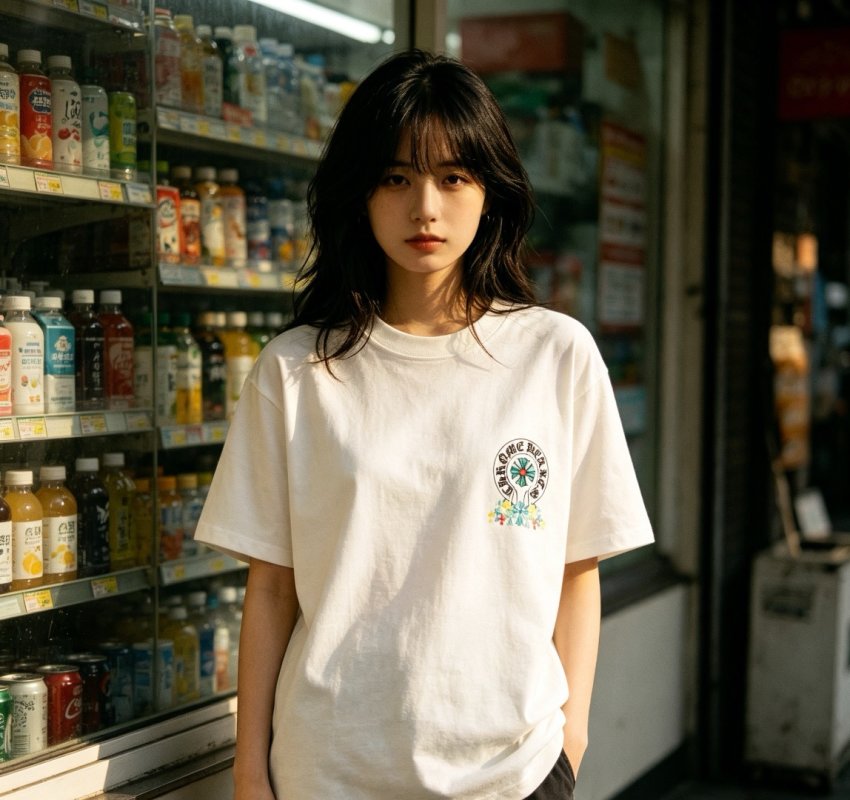 White Graphic Logo Short Sleeve T-Shirt