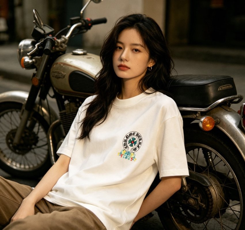 White Graphic Logo Short Sleeve T-Shirt view