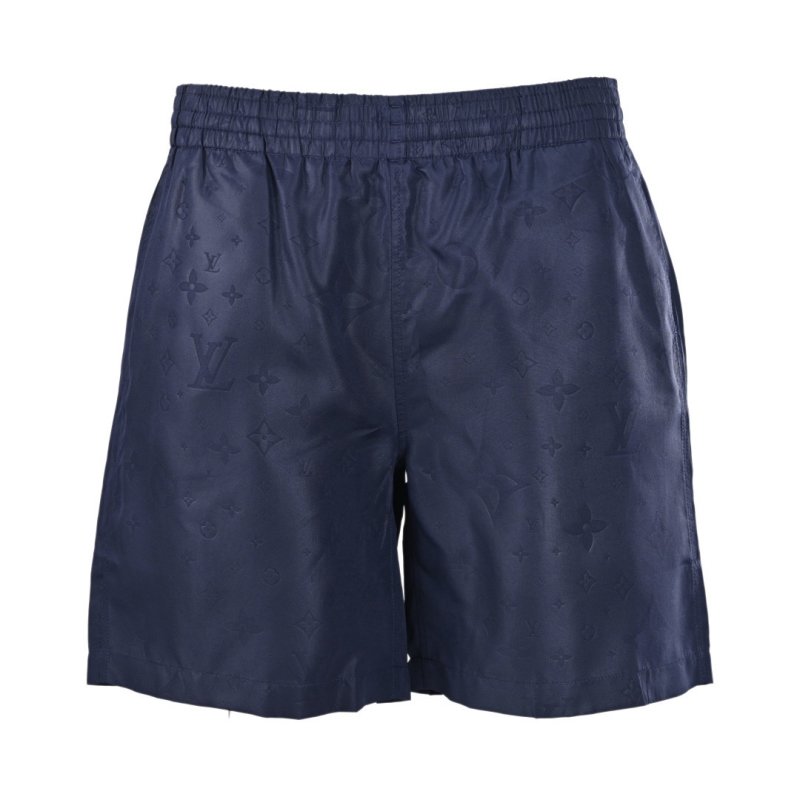 Louis Vuitton Monogram Nylon Beach Shorts Navy