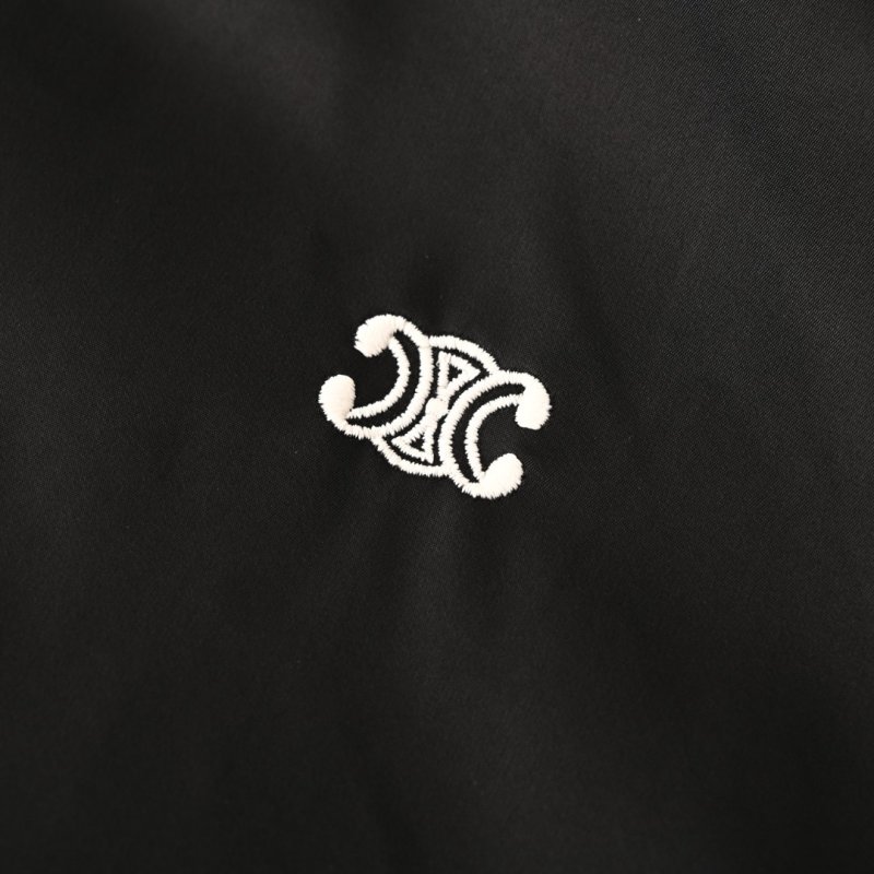 Stone Island Black Nylon Overshirt Jacket with White Stripe view