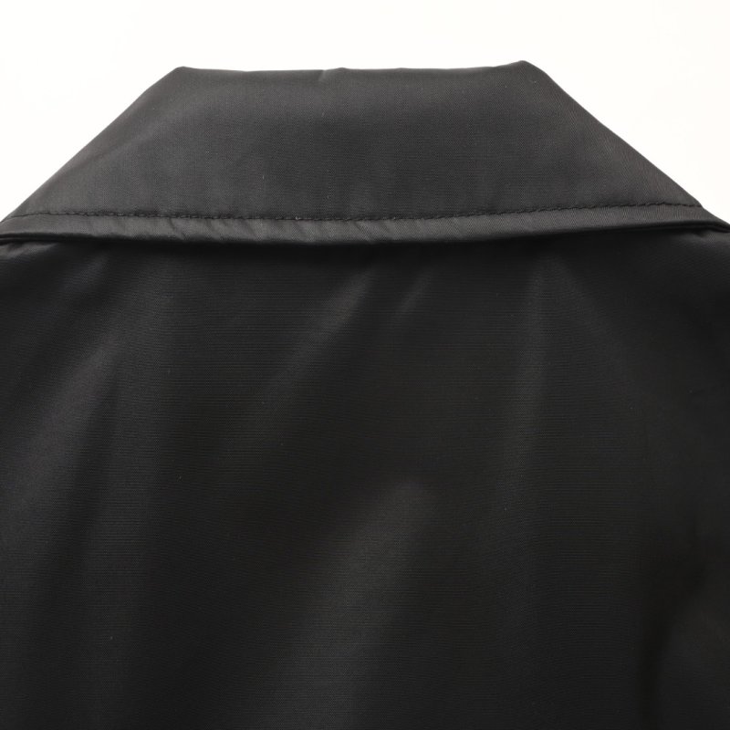 Stone Island Black Nylon Overshirt Jacket with White Stripe view