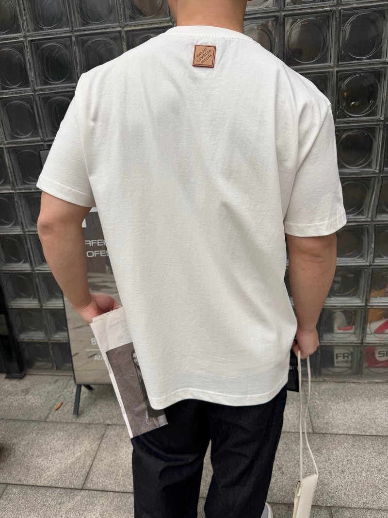 L.V.M. Safari Embroidered White T-Shirt view