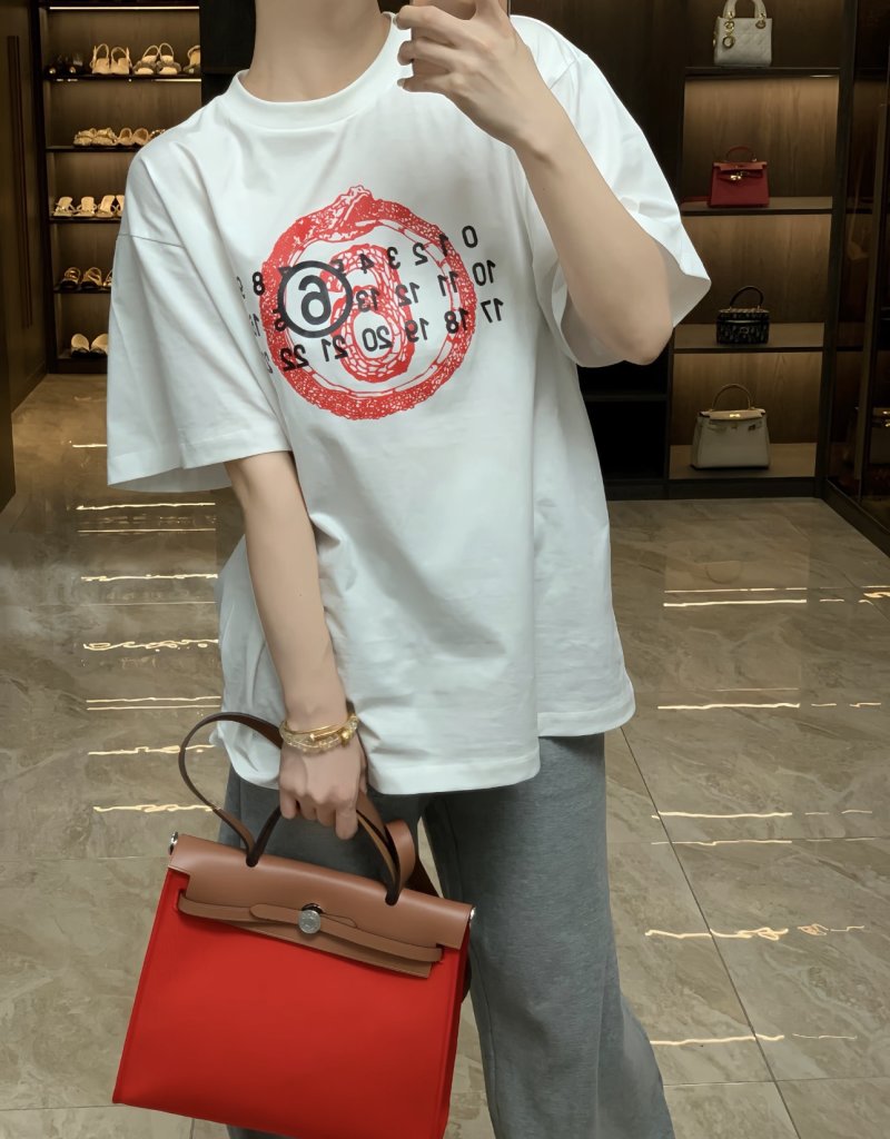 White Red Graphic Logo Short Sleeve T-Shirt view